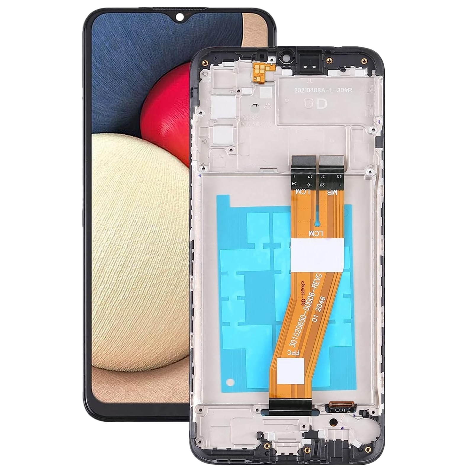 PANTALLA COMPATIBLE SAMSUNG A02S CON MARCO