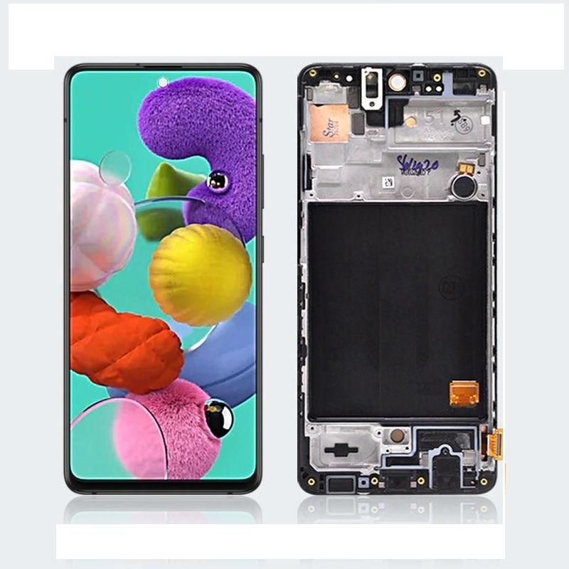 PANTALLA COMPATIBLE SAMSUNG A51 AMOLED CON MARCO
